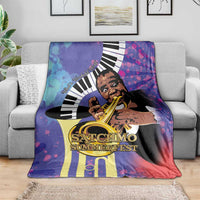 Satchmofest Blanket King Of Jazz What a Wonderful World - Wonder Print Shop