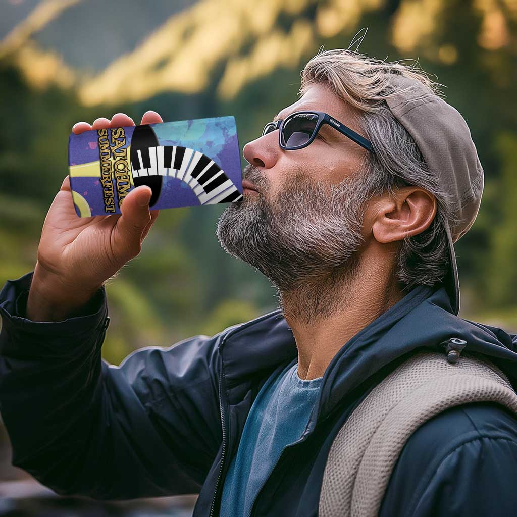 Satchmofest 4 in 1 Can Cooler Tumbler King Of Jazz What a Wonderful World - Wonder Print Shop