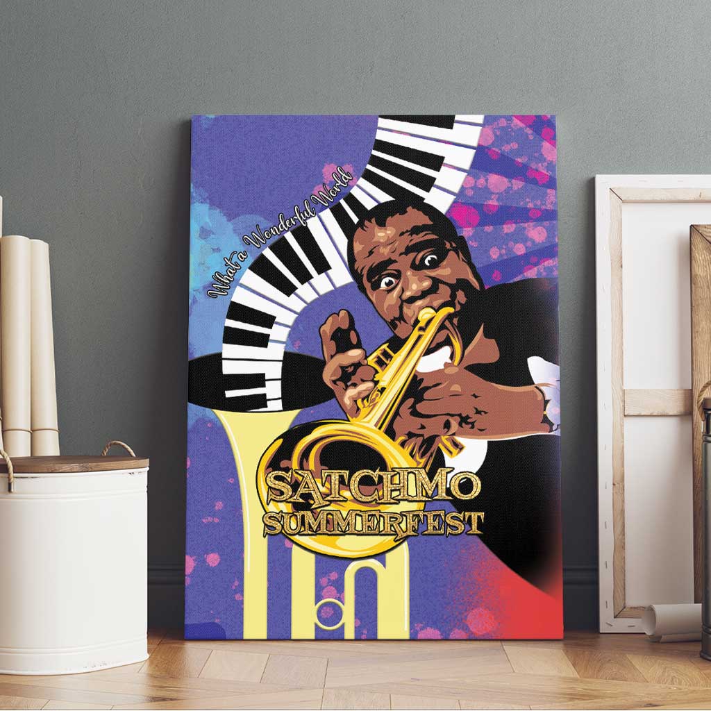 Satchmofest Canvas Wall Art King Of Jazz What a Wonderful World - Wonder Print Shop