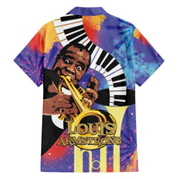 Satchmofest Family Matching Short Sleeve Bodycon Dress and Hawaiian Shirt King Of Jazz What a Wonderful World - Wonder Print Shop