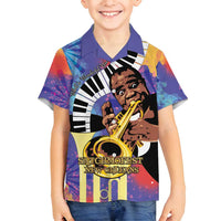Satchmofest Family Matching Summer Maxi Dress and Hawaiian Shirt King Of Jazz What a Wonderful World - Wonder Print Shop