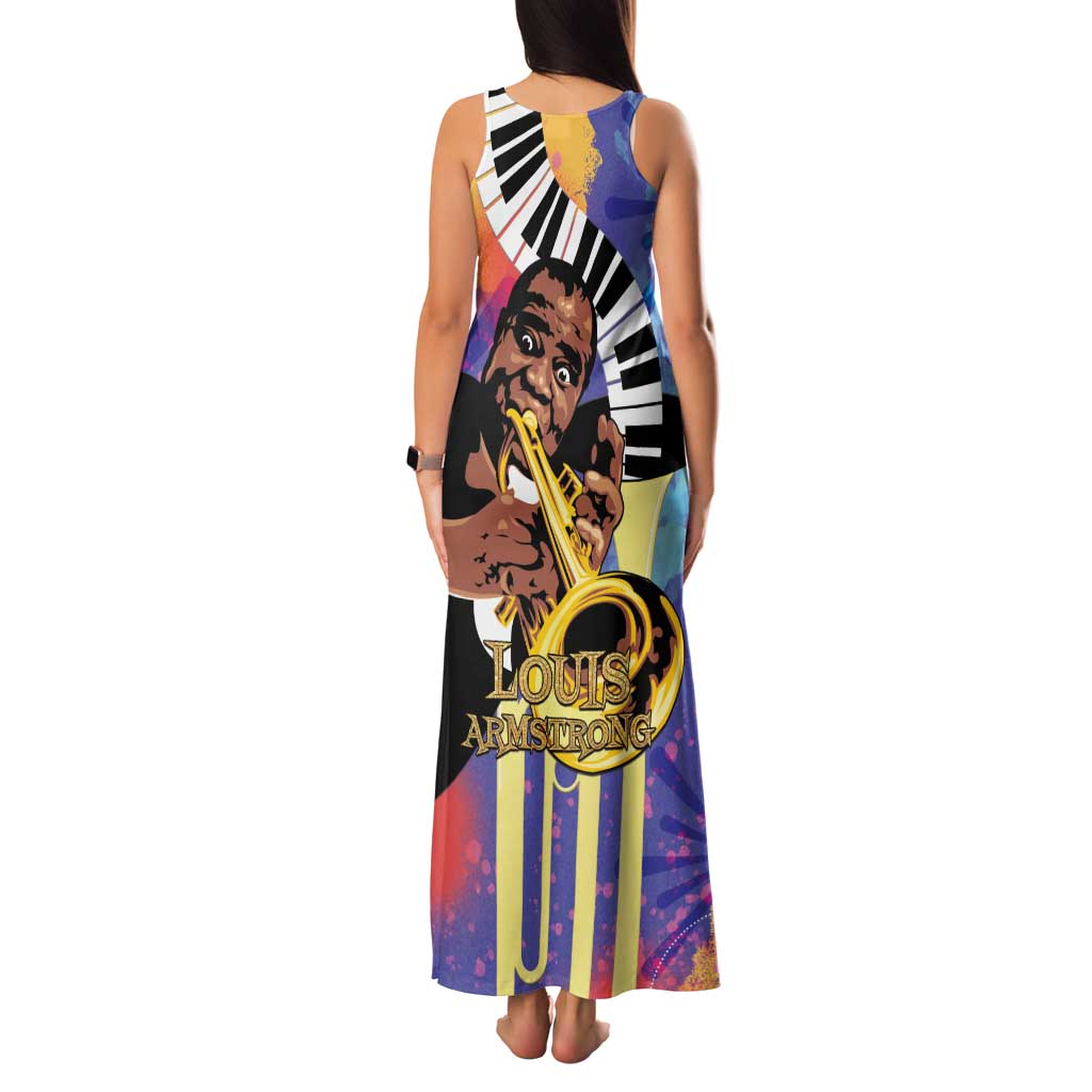 Satchmofest Family Matching Tank Maxi Dress and Hawaiian Shirt King Of Jazz What a Wonderful World - Wonder Print Shop