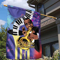 Satchmofest Garden Flag King Of Jazz What a Wonderful World - Wonder Print Shop