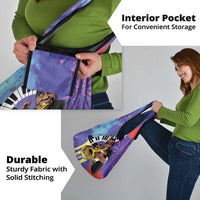 Satchmofest Grocery Bag King Of Jazz What a Wonderful World - Wonder Print Shop