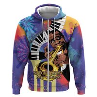 Satchmofest Hoodie King Of Jazz What a Wonderful World - Wonder Print Shop