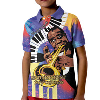 Satchmofest Kid Polo Shirt King Of Jazz What a Wonderful World - Wonder Print Shop