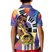 Satchmofest Kid Polo Shirt King Of Jazz What a Wonderful World - Wonder Print Shop