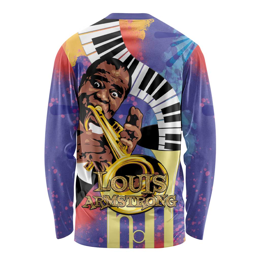 Satchmofest Long Sleeve Shirt King Of Jazz What a Wonderful World - Wonder Print Shop