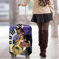 Satchmofest Luggage Cover King Of Jazz What a Wonderful World - Wonder Print Shop