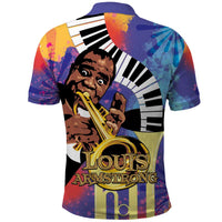 Satchmofest Polo Shirt King Of Jazz What a Wonderful World - Wonder Print Shop