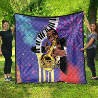 Satchmofest Quilt King Of Jazz What a Wonderful World - Wonder Print Shop