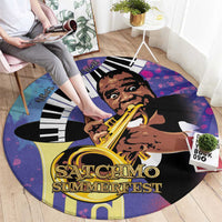 Satchmofest Round Carpet King Of Jazz What a Wonderful World - Wonder Print Shop
