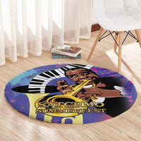 Satchmofest Round Carpet King Of Jazz What a Wonderful World - Wonder Print Shop