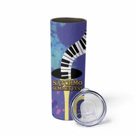 Satchmofest Skinny Tumbler King Of Jazz What a Wonderful World - Wonder Print Shop