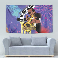 Satchmofest Tapestry King Of Jazz What a Wonderful World - Wonder Print Shop
