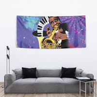 Satchmofest Tapestry King Of Jazz What a Wonderful World - Wonder Print Shop