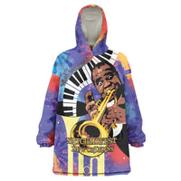 Satchmofest Wearable Blanket Hoodie King Of Jazz What a Wonderful World - Wonder Print Shop