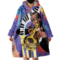 Satchmofest Wearable Blanket Hoodie King Of Jazz What a Wonderful World - Wonder Print Shop