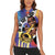 Satchmofest Women Sleeveless Polo Shirt King Of Jazz What a Wonderful World - Wonder Print Shop