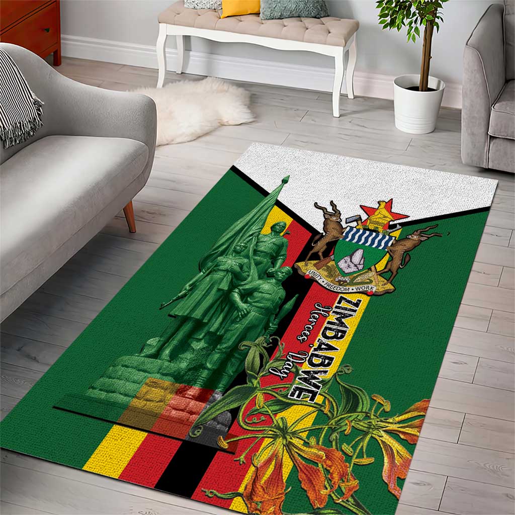 Zimbabwe Heroes' Day Area Rug Liberation War Memorial Monument - Wonder Print Shop