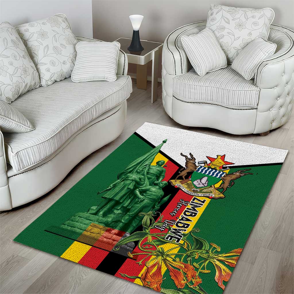 Zimbabwe Heroes' Day Area Rug Liberation War Memorial Monument - Wonder Print Shop