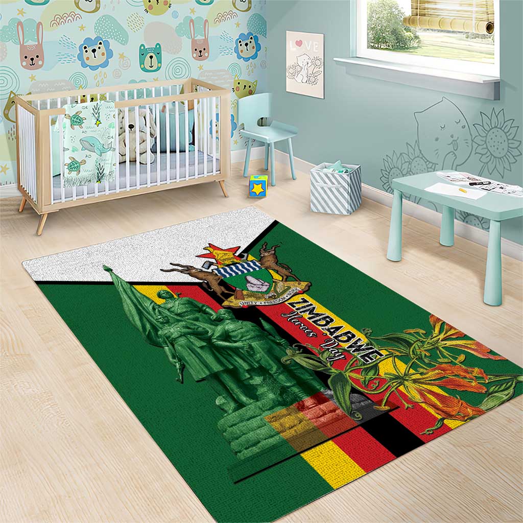 Zimbabwe Heroes' Day Area Rug Liberation War Memorial Monument - Wonder Print Shop
