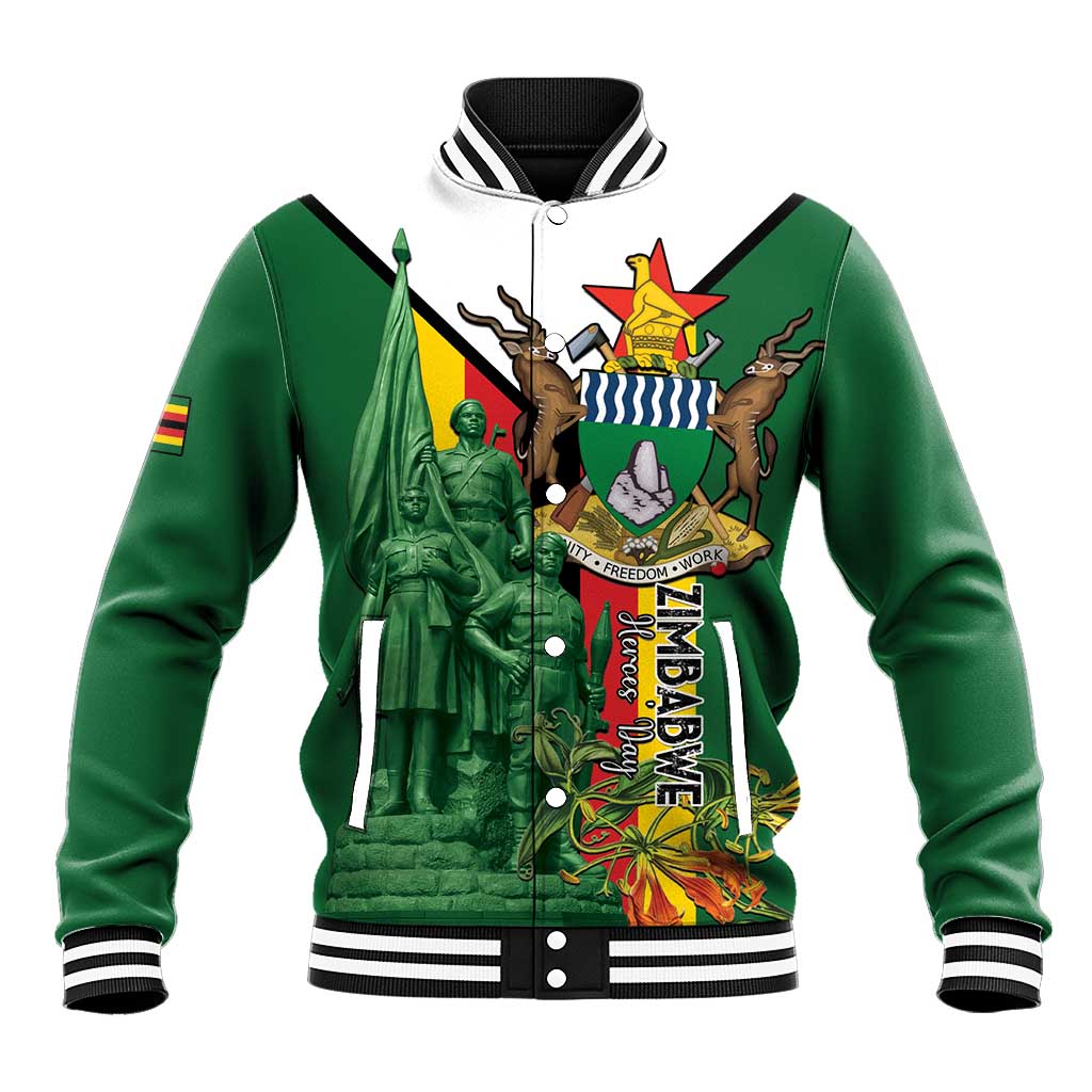 Personalized Zimbabwe Heroes' Day Baseball Jacket Liberation War Memorial Monument - Wonder Print Shop