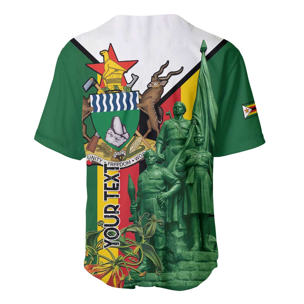 Personalized Zimbabwe Heroes' Day Baseball Jersey Liberation War Memorial Monument - Wonder Print Shop