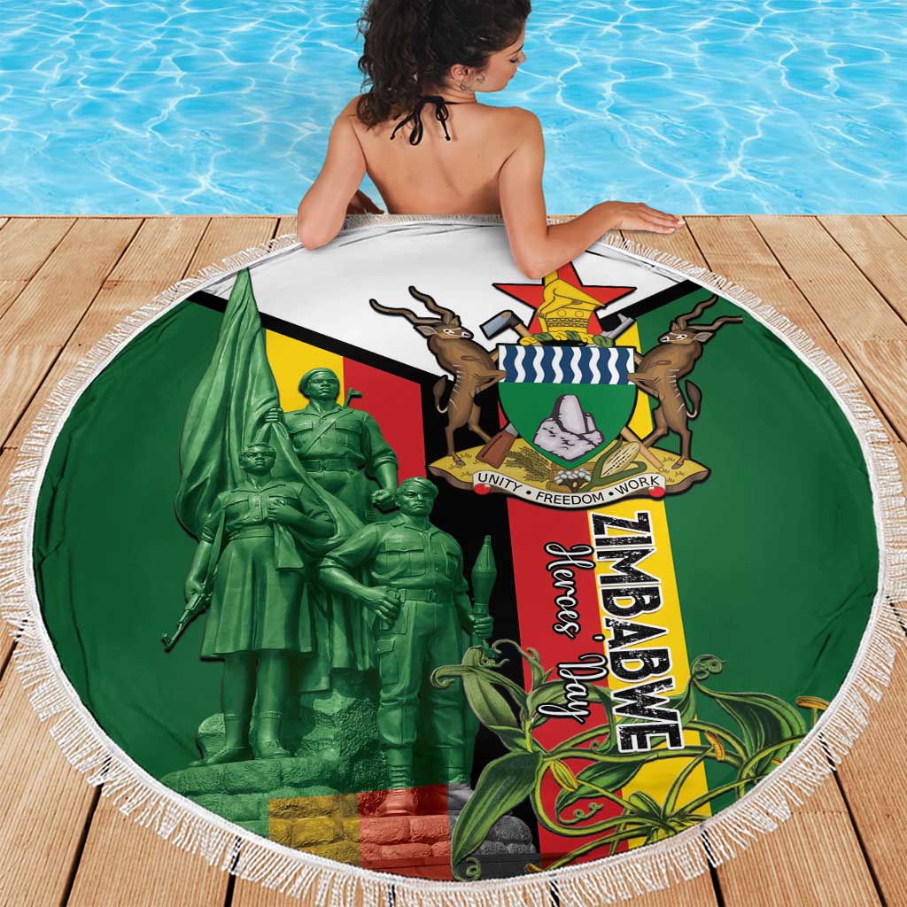 Zimbabwe Heroes' Day Beach Blanket Liberation War Memorial Monument - Wonder Print Shop