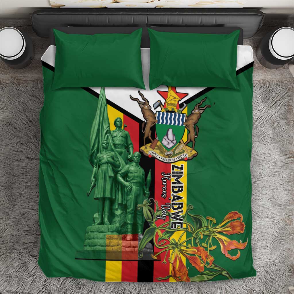 Zimbabwe Heroes' Day Bedding Set Liberation War Memorial Monument - Wonder Print Shop