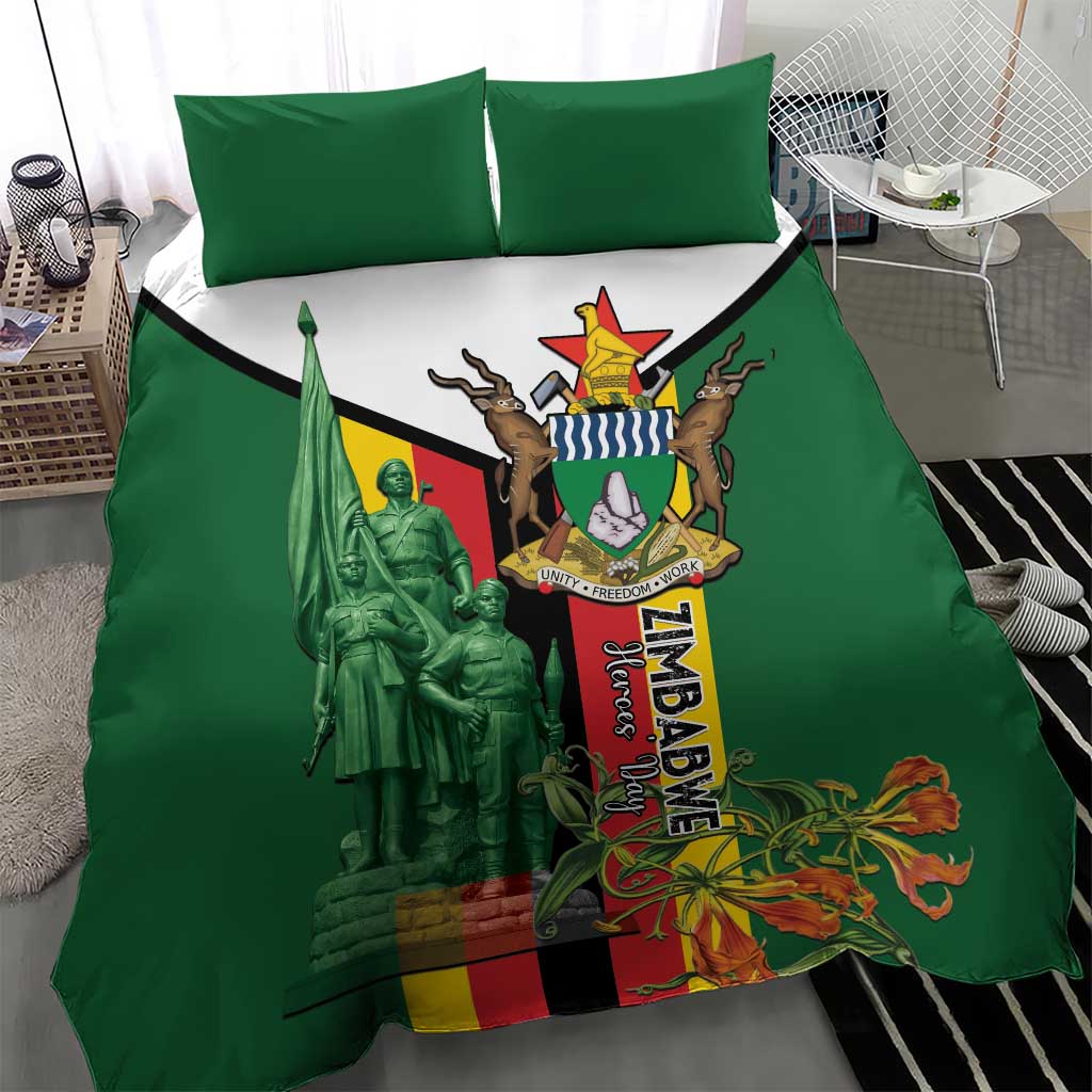 Zimbabwe Heroes' Day Bedding Set Liberation War Memorial Monument - Wonder Print Shop