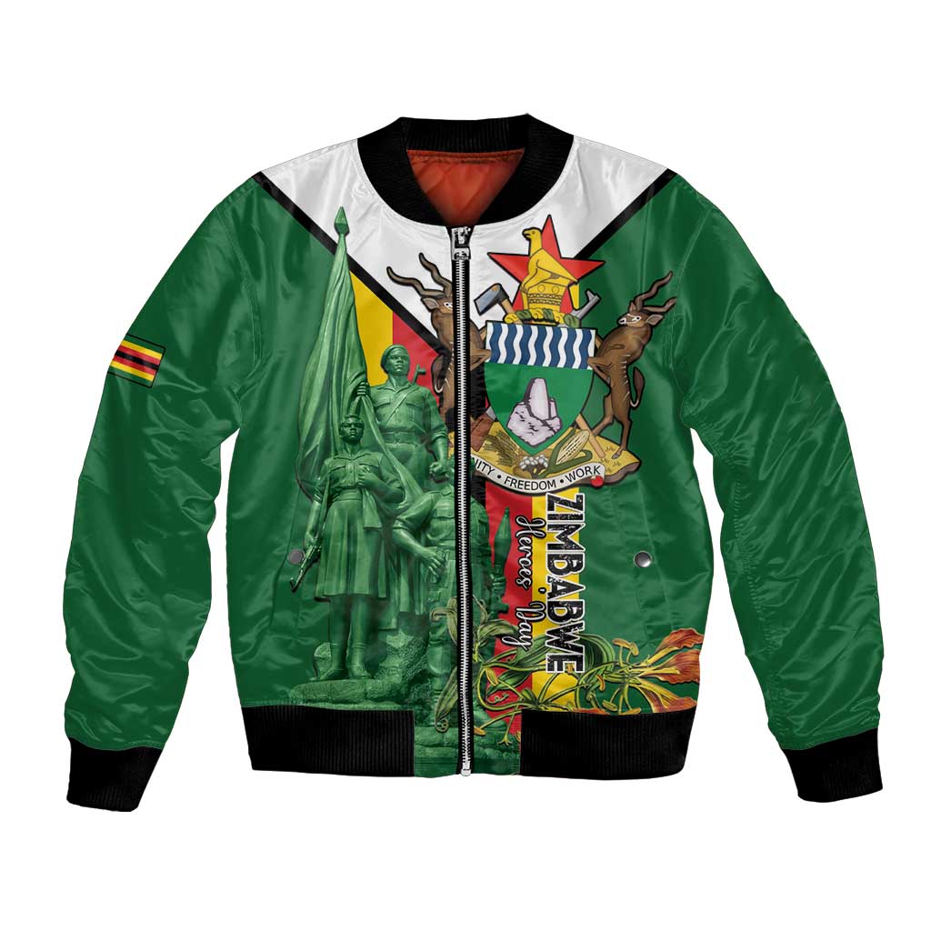 Personalized Zimbabwe Heroes' Day Bomber Jacket Liberation War Memorial Monument - Wonder Print Shop