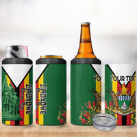 Personalized Zimbabwe Heroes' Day 4 in 1 Can Cooler Tumbler Liberation War Memorial Monument - Wonder Print Shop