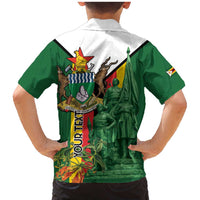 Personalized Zimbabwe Heroes' Day Family Matching Mermaid Dress and Hawaiian Shirt Liberation War Memorial Monument - Wonder Print Shop