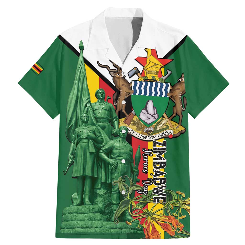 Personalized Zimbabwe Heroes' Day Family Matching Mermaid Dress and Hawaiian Shirt Liberation War Memorial Monument - Wonder Print Shop