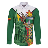 Personalized Zimbabwe Heroes' Day Family Matching Off The Shoulder Long Sleeve Dress and Hawaiian Shirt Liberation War Memorial Monument - Wonder Print Shop
