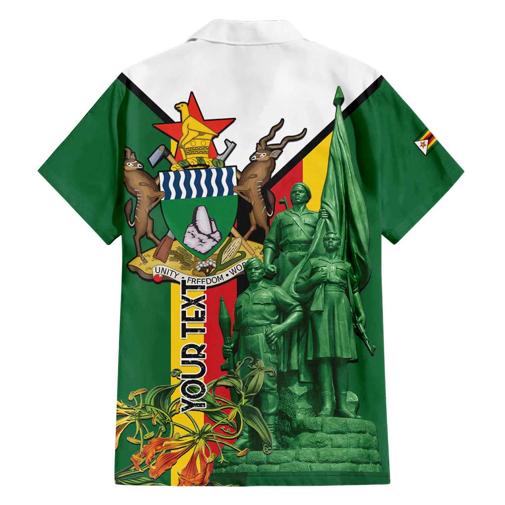 Personalized Zimbabwe Heroes' Day Family Matching Off Shoulder Maxi Dress and Hawaiian Shirt Liberation War Memorial Monument - Wonder Print Shop
