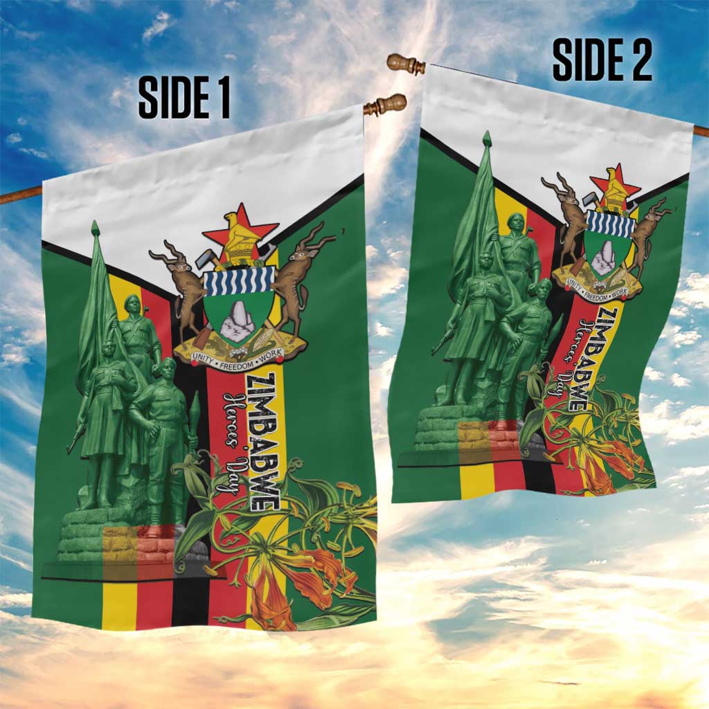 Zimbabwe Heroes' Day Garden Flag Liberation War Memorial Monument - Wonder Print Shop