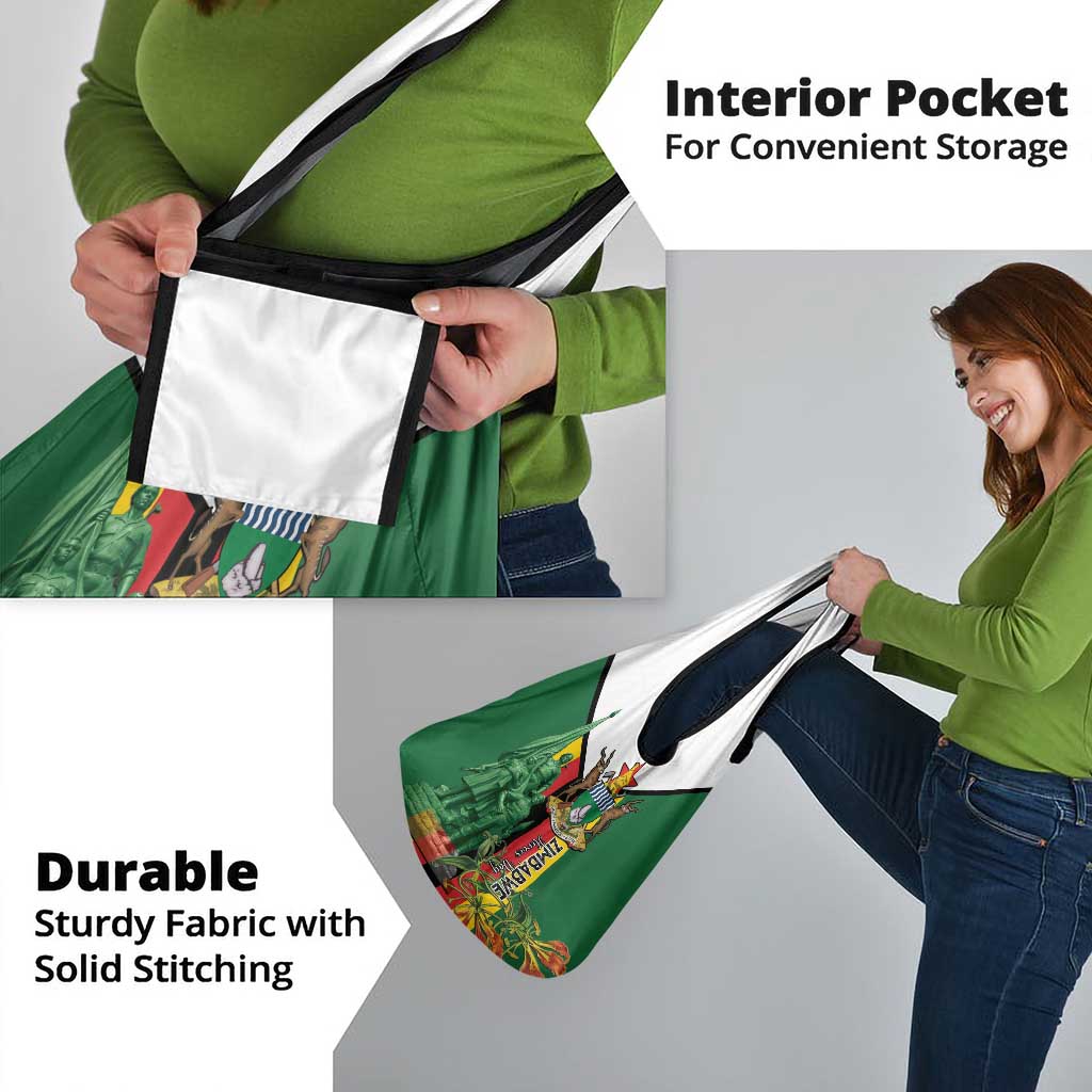 Zimbabwe Heroes' Day Grocery Bag Liberation War Memorial Monument - Wonder Print Shop