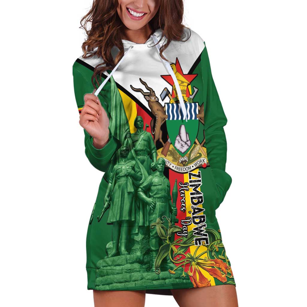 Personalized Zimbabwe Heroes' Day Hoodie Dress Liberation War Memorial Monument - Wonder Print Shop