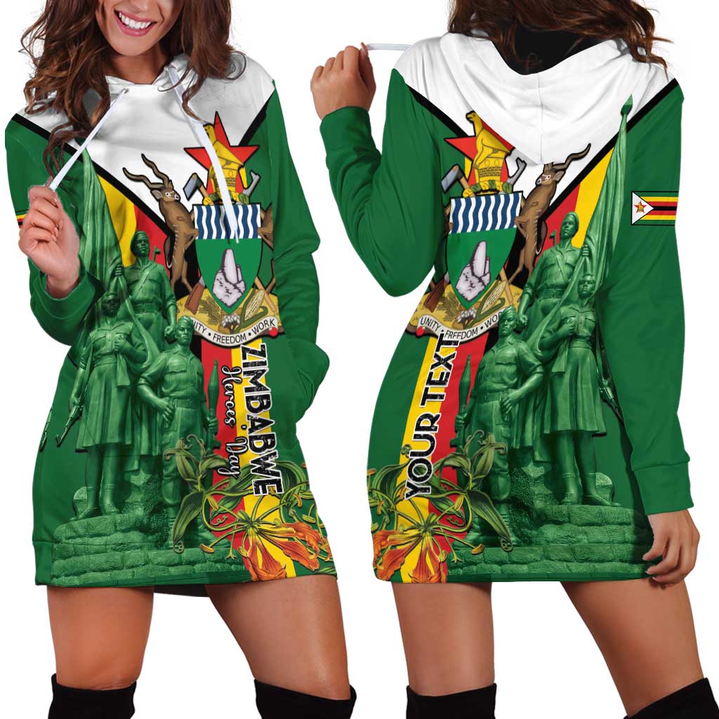 Personalized Zimbabwe Heroes' Day Hoodie Dress Liberation War Memorial Monument - Wonder Print Shop