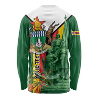 Personalized Zimbabwe Heroes' Day Long Sleeve Shirt Liberation War Memorial Monument - Wonder Print Shop