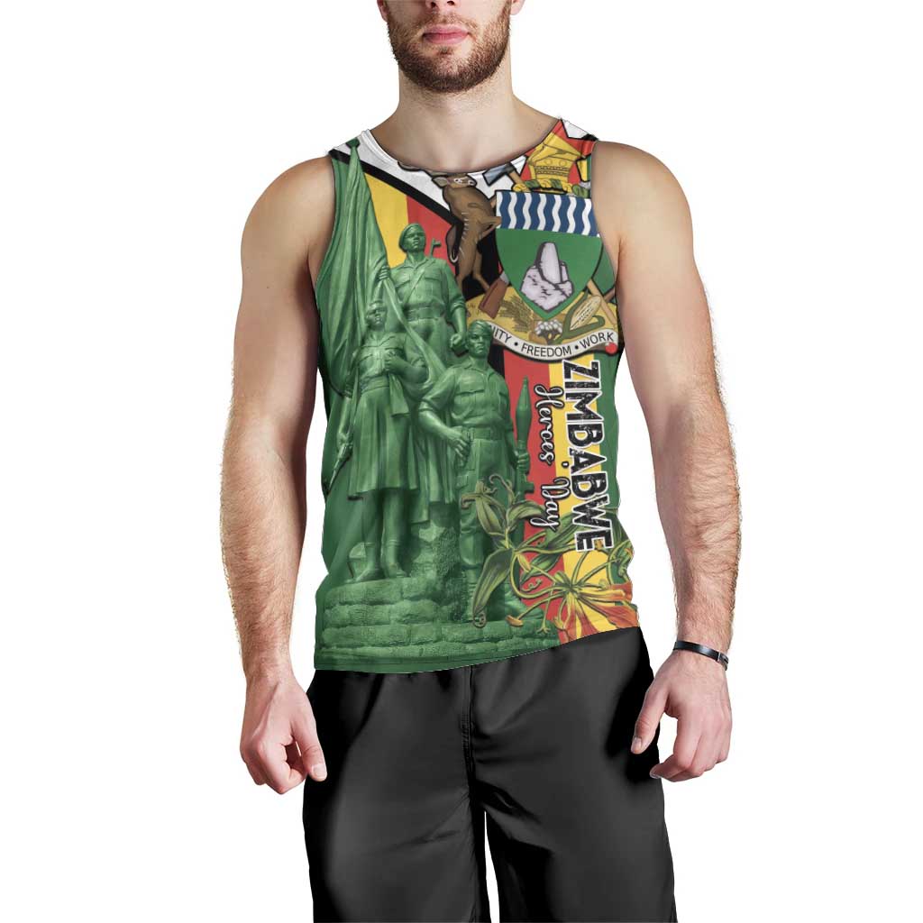Personalized Zimbabwe Heroes' Day Men Tank Top Liberation War Memorial Monument - Wonder Print Shop