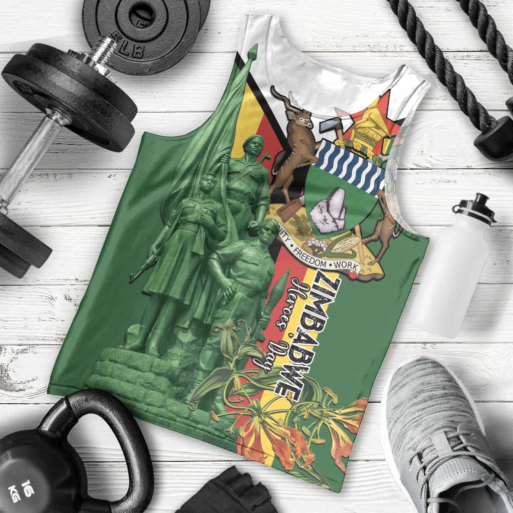 Personalized Zimbabwe Heroes' Day Men Tank Top Liberation War Memorial Monument - Wonder Print Shop
