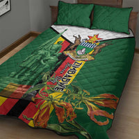 Zimbabwe Heroes' Day Quilt Bed Set Liberation War Memorial Monument - Wonder Print Shop