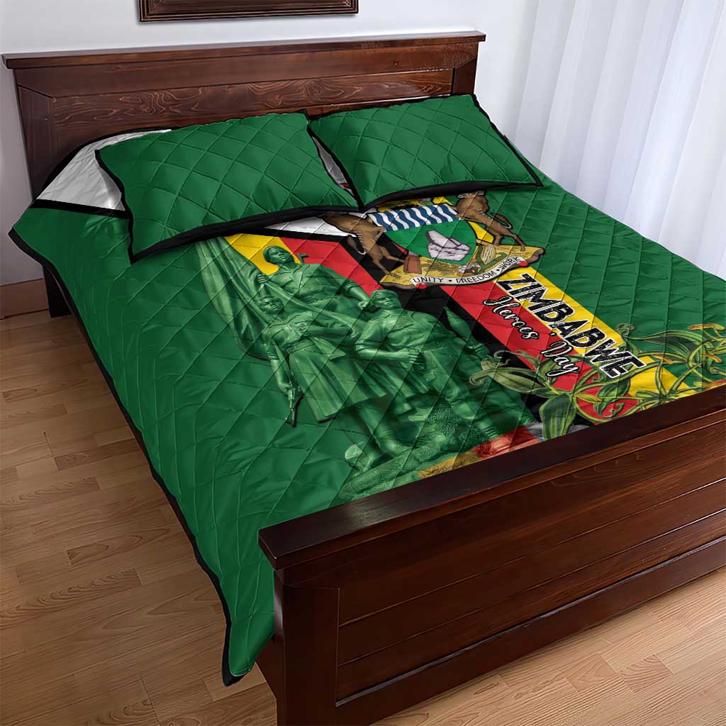 Zimbabwe Heroes' Day Quilt Bed Set Liberation War Memorial Monument - Wonder Print Shop