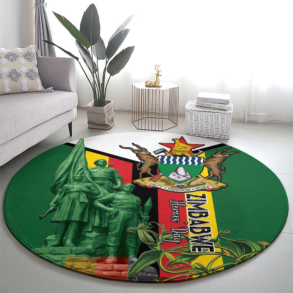 Zimbabwe Heroes' Day Round Carpet Liberation War Memorial Monument - Wonder Print Shop