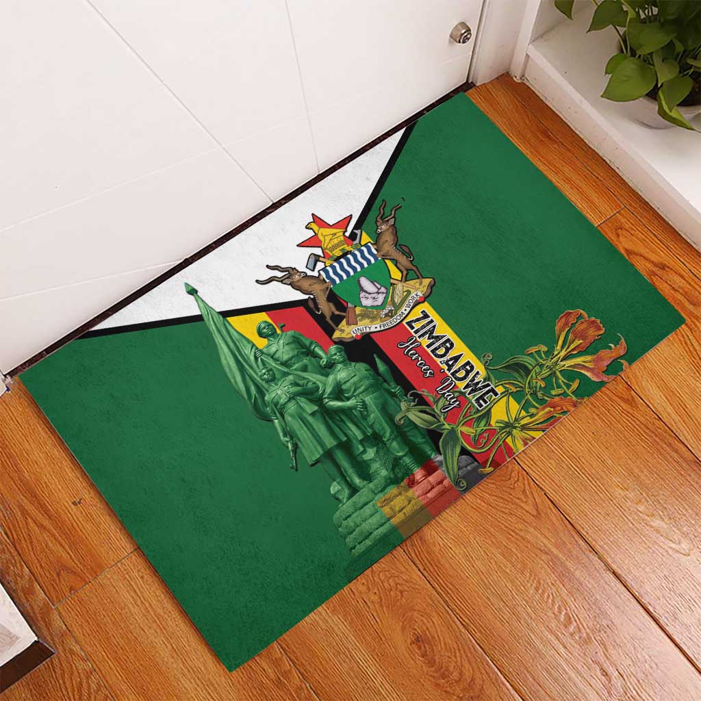 Zimbabwe Heroes' Day Rubber Doormat Liberation War Memorial Monument - Wonder Print Shop