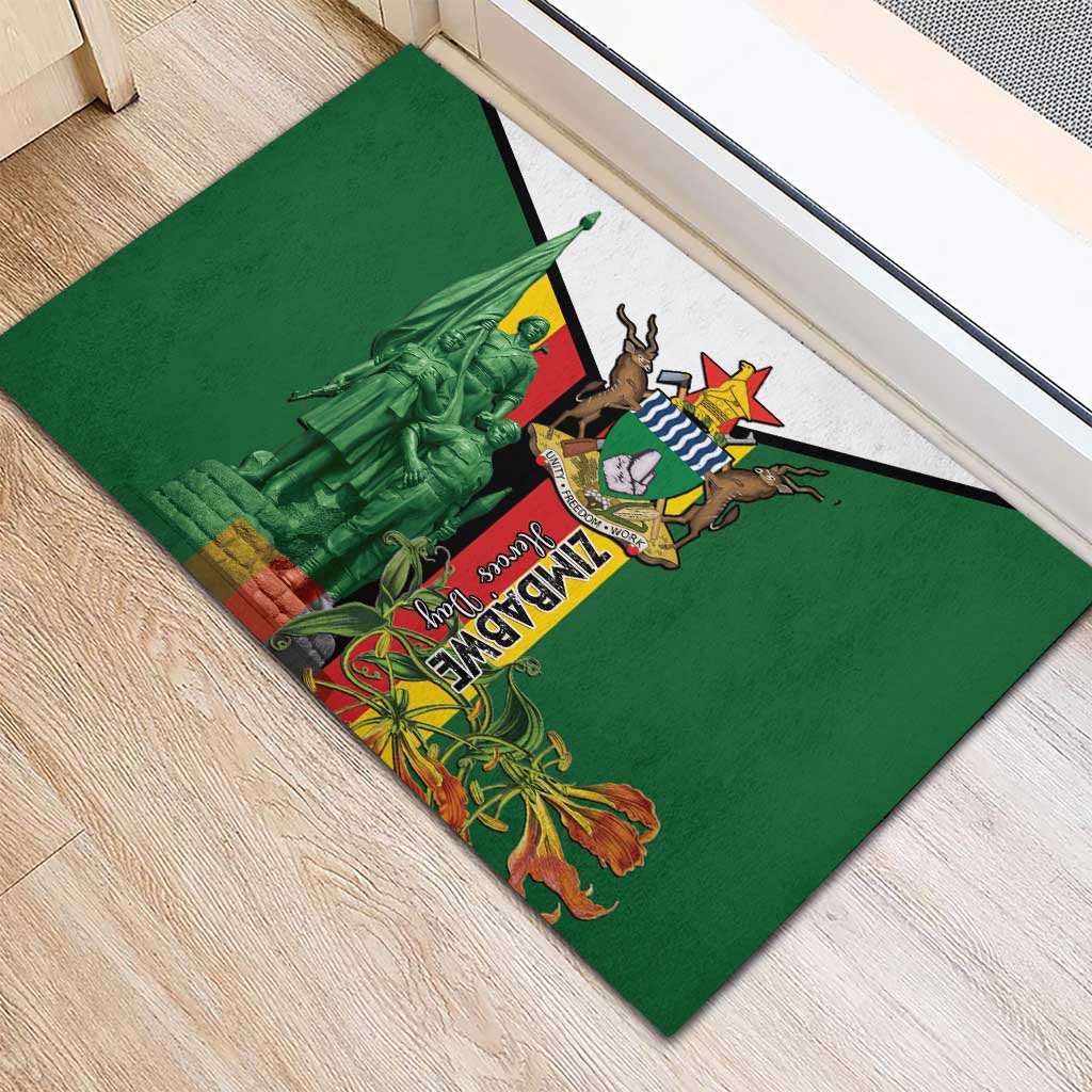 Zimbabwe Heroes' Day Rubber Doormat Liberation War Memorial Monument - Wonder Print Shop