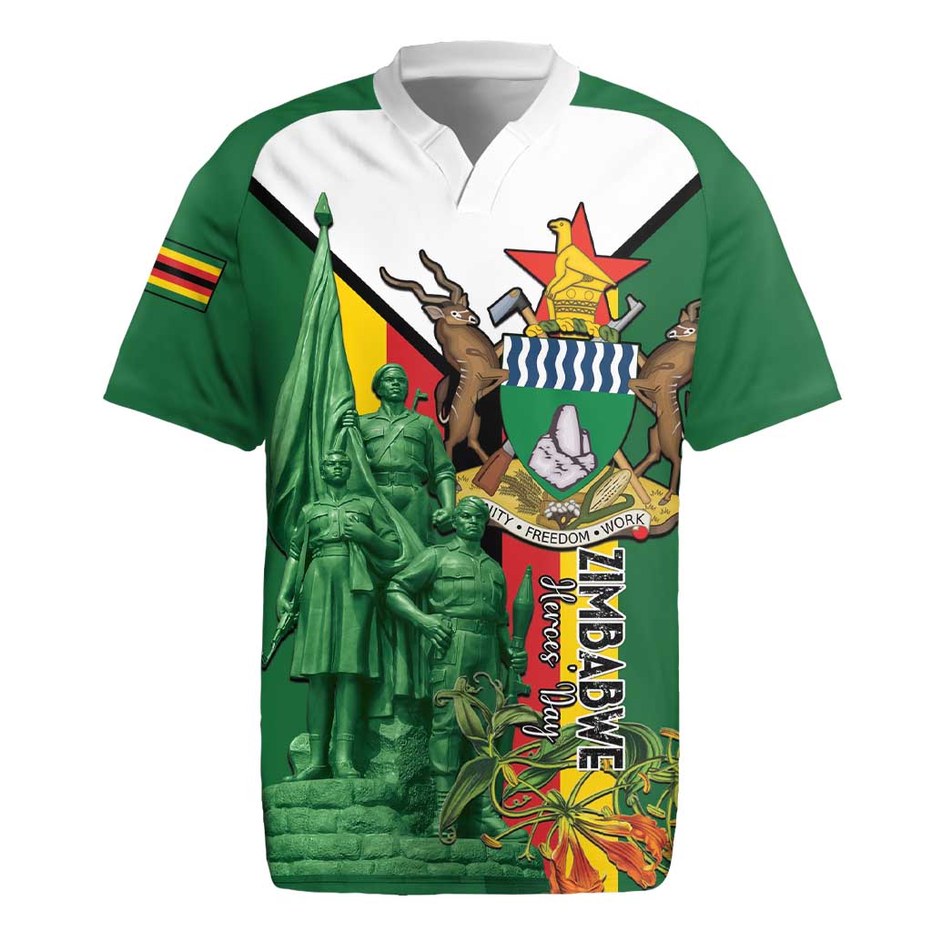 Personalized Zimbabwe Heroes' Day Rugby Jersey Liberation War Memorial Monument - Wonder Print Shop
